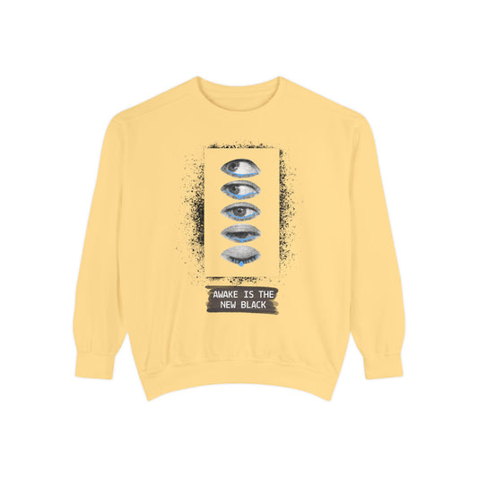 Awake Is The New Black | Cozy Crewneck